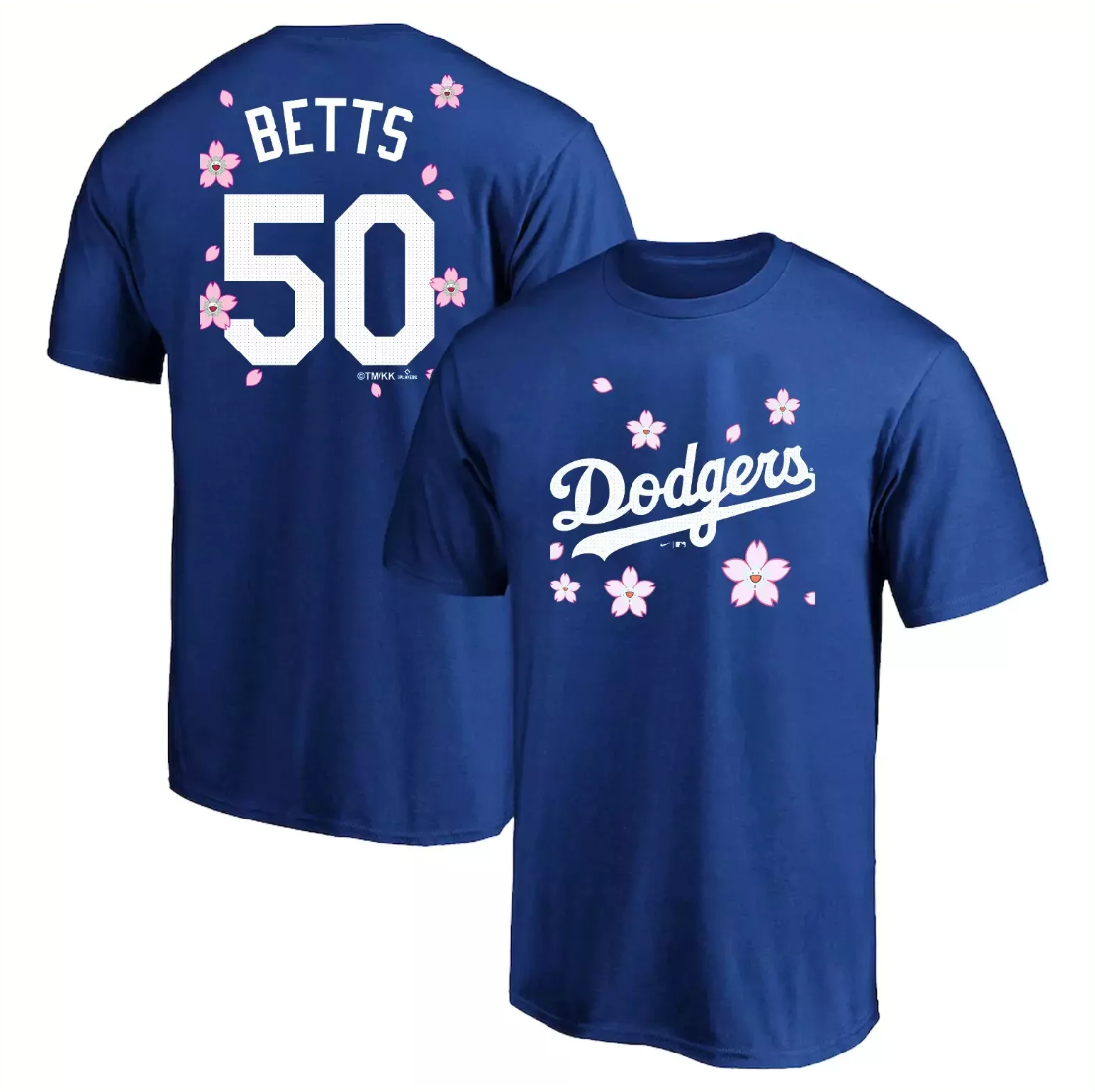Men Los Angeles Dodgers #50 Betts blue MLB 2025 Tshirt style 2->mlb t-shirts->Sports Accessory